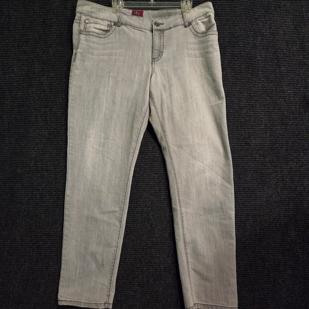 Torrid Denim Light Gray Stretch Jeans Size 20R Womens Plus Straight Leg